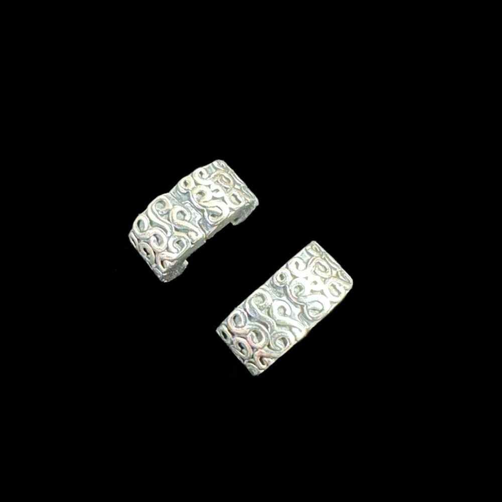 Authentic Pandora Scroll Clips/Stoppers - Set Of … - image 6